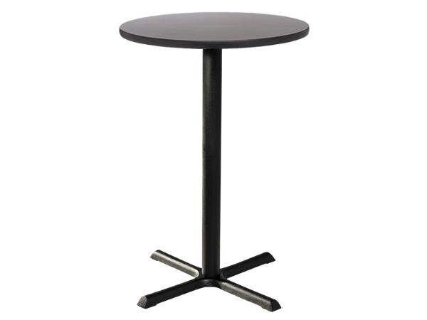 CEBT-005 | 30" Round Bar Table w/ Graphite Top and Standard Black Base -- Trade Show Furniture Rental